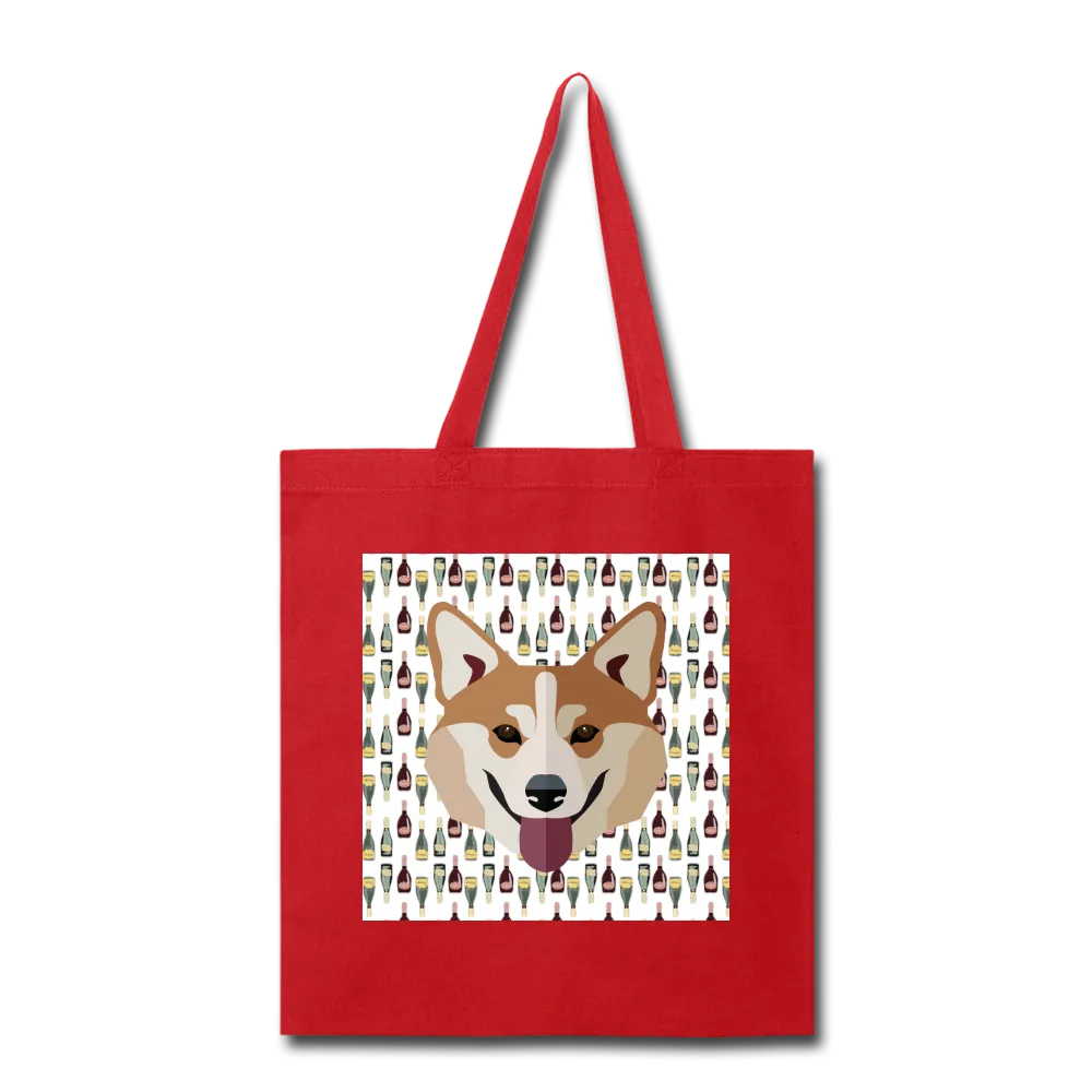 Corgi Champagne-Tote Bag