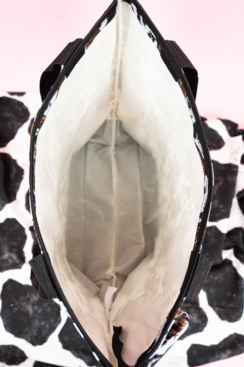 Corpus Christi Cow with Black Trim Tote Bag