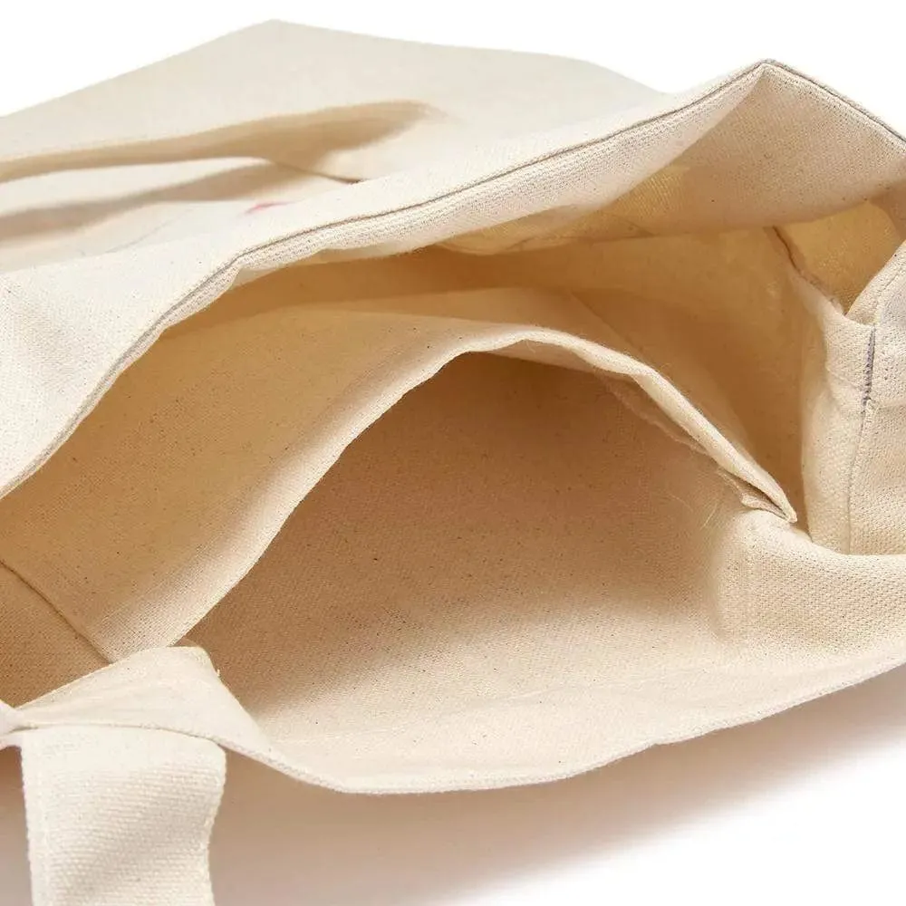 Cotton Canvas Shopping Tote Bag - Hare