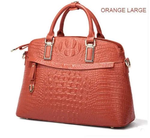 Crocodile Ladies Hand Bags 2019 Elegant Top-handle Bag Women Handbag Designer Brand 100% Genuine Leather Female Handbag