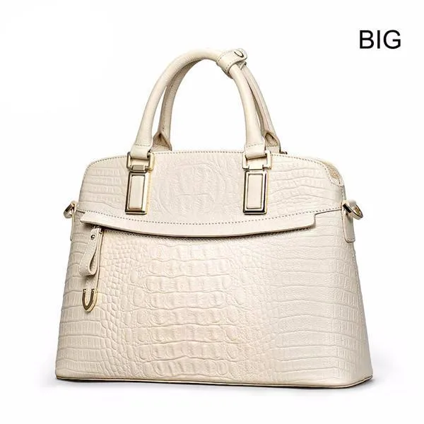 Crocodile Ladies Hand Bags 2019 Elegant Top-handle Bag Women Handbag Designer Brand 100% Genuine Leather Female Handbag