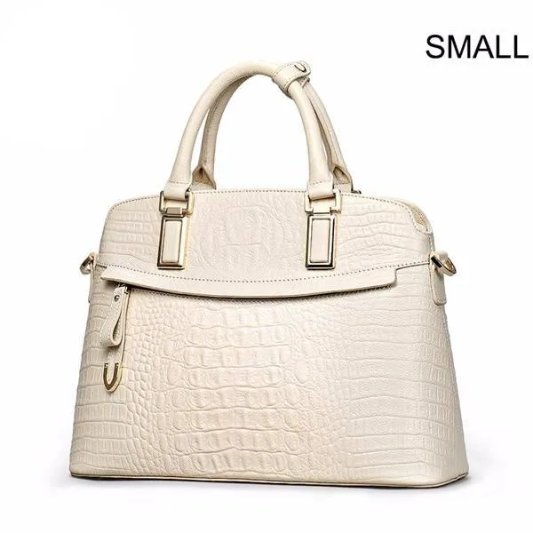 Crocodile Ladies Hand Bags 2019 Elegant Top-handle Bag Women Handbag Designer Brand 100% Genuine Leather Female Handbag