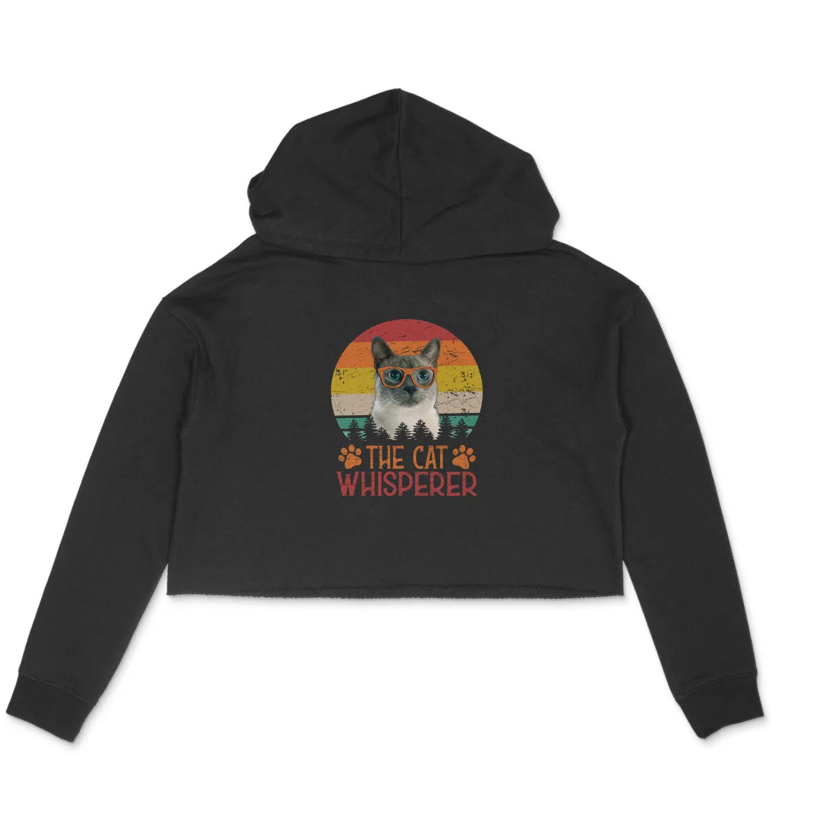 Crop Hoodie (Women) - The Cat Whisperer (6 Colours)