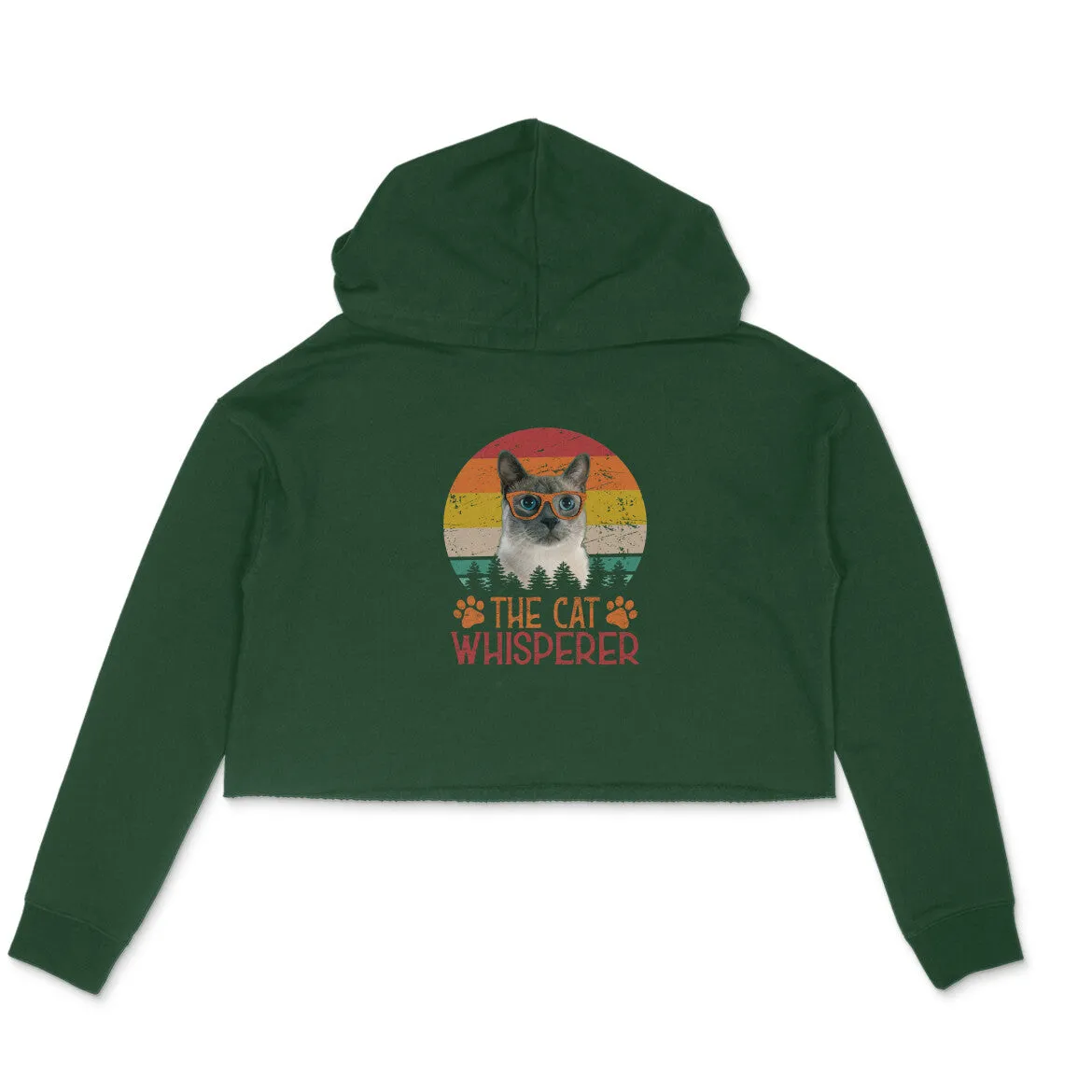 Crop Hoodie (Women) - The Cat Whisperer (6 Colours)