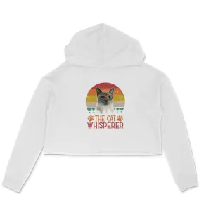 Crop Hoodie (Women) - The Cat Whisperer (6 Colours)