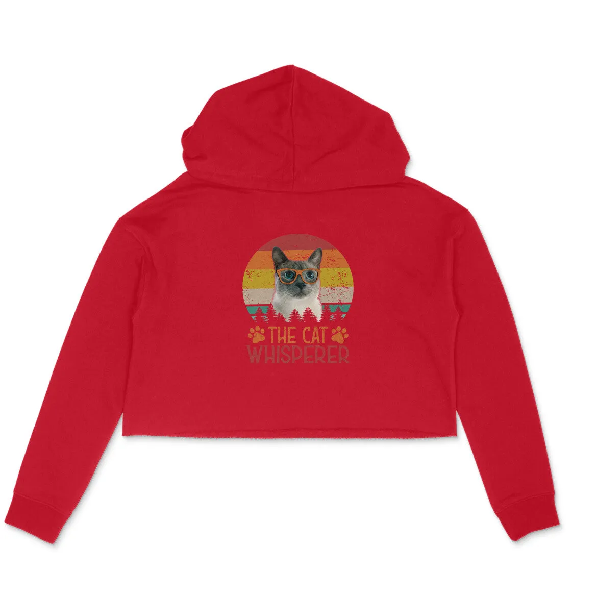 Crop Hoodie (Women) - The Cat Whisperer (6 Colours)