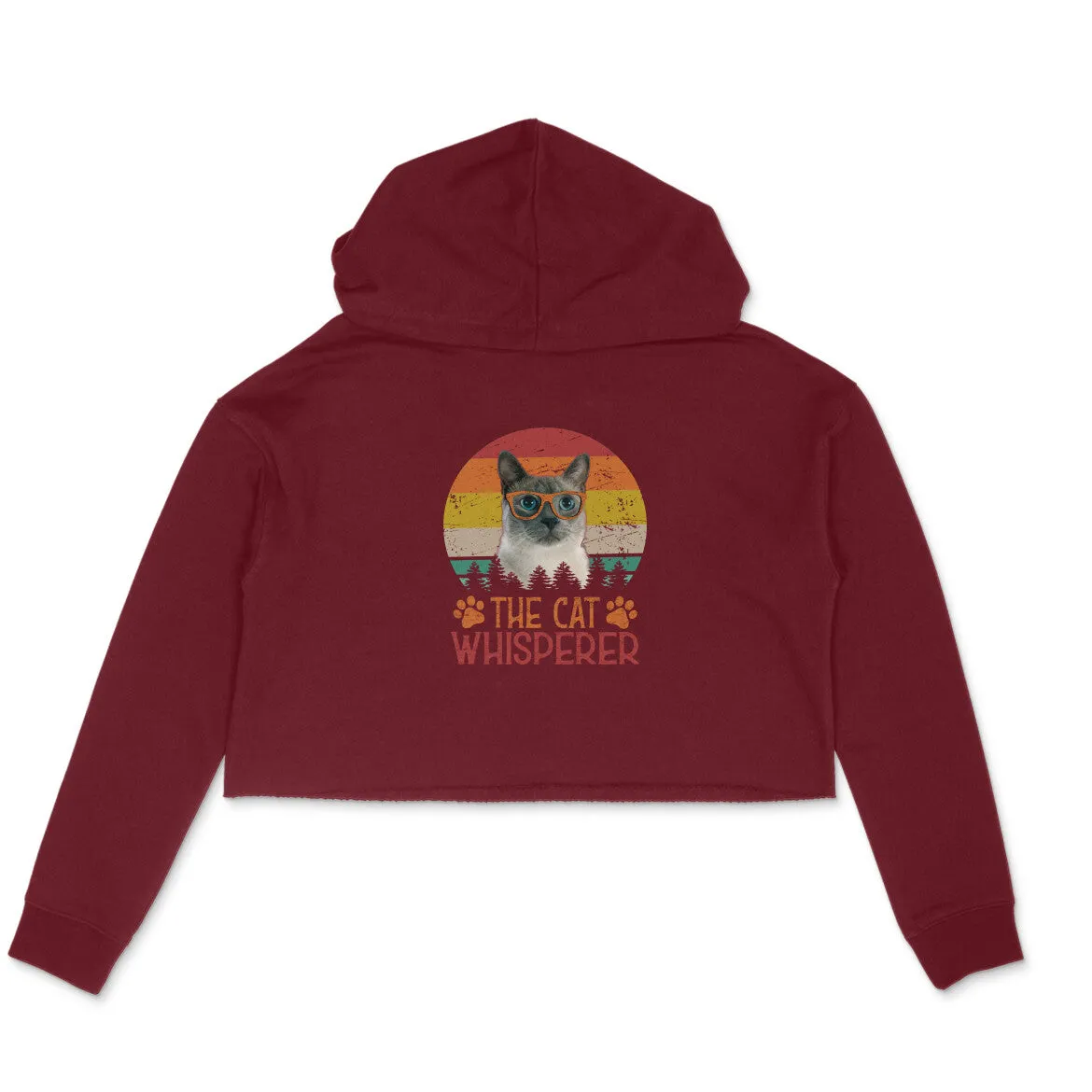 Crop Hoodie (Women) - The Cat Whisperer (6 Colours)