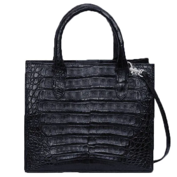 Cross Body Tote in Crocodile
