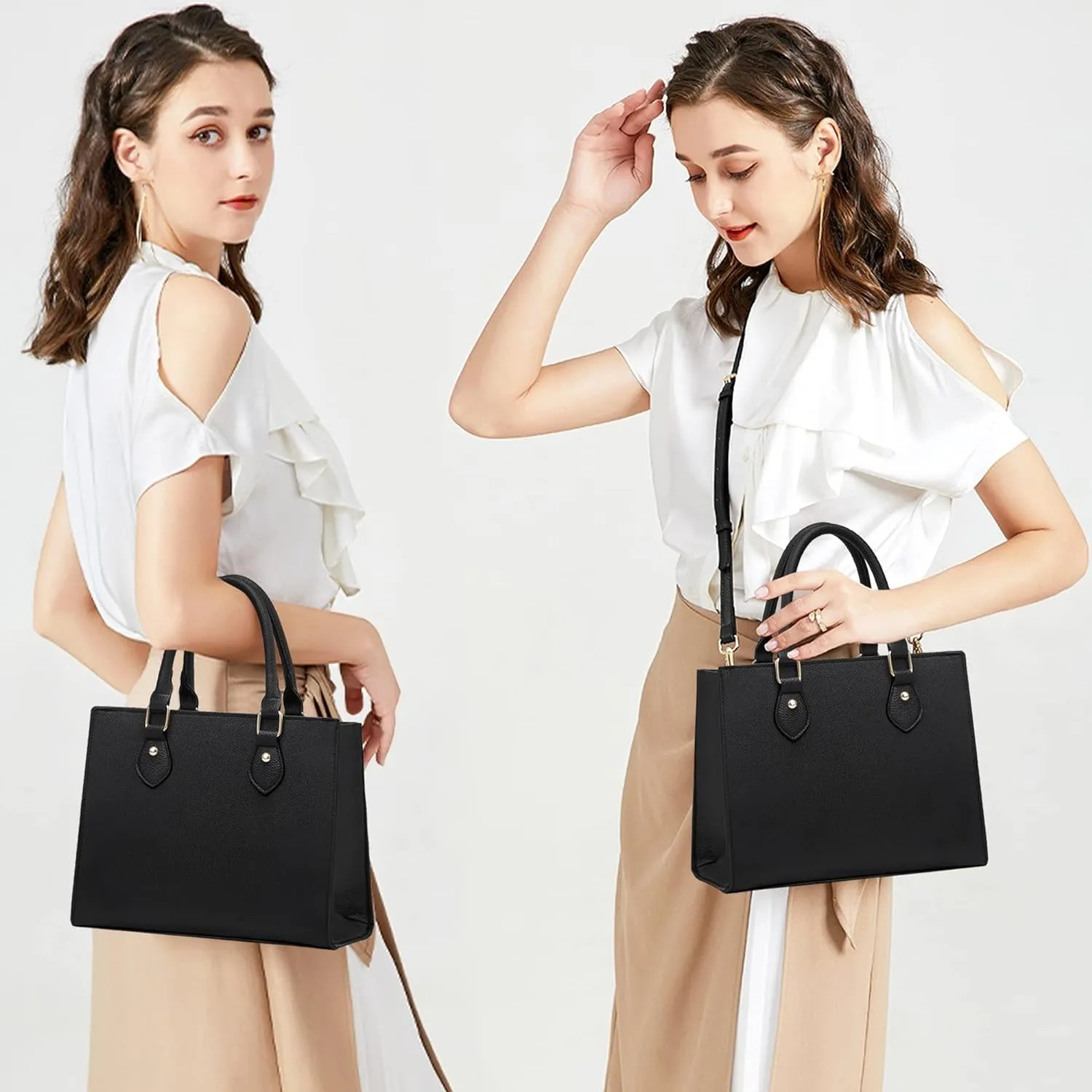Crossbody Bags and Handbags for Women, PU Leather Tote Shoulder Bags