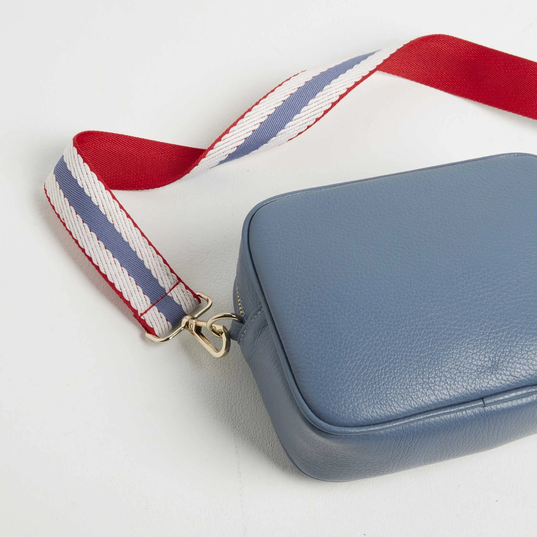 Crossbody Strap - Nautical Stripes (Gold Hardware)