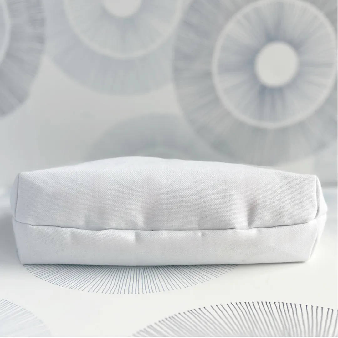 Curvy Canvas Cosmetic Bag - Beauty OR Brains?