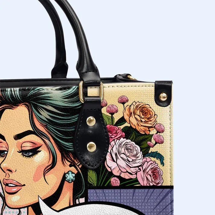 Customizable Comic Art Leather Handbag – CHRISTIANARTBAG - CABLTHB01020424.