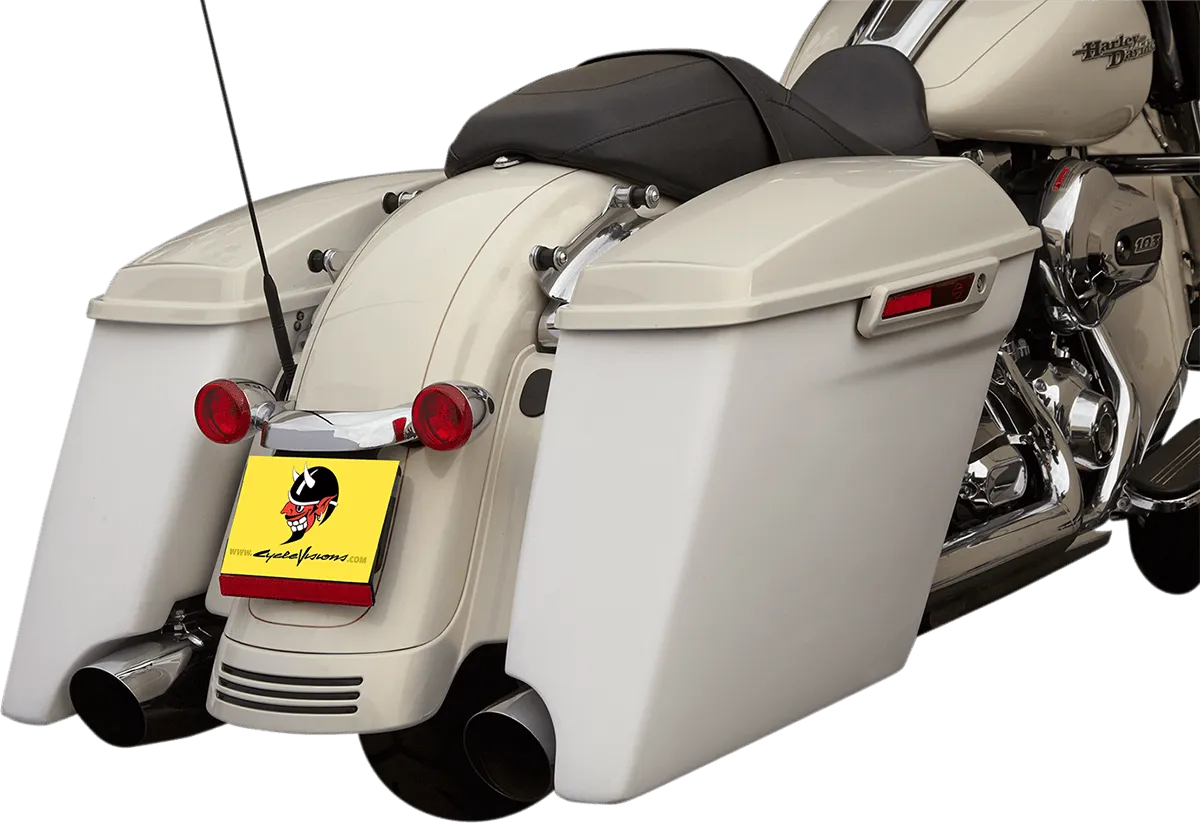 Cycle Visions CV7281 4in. Extended Saddlebag with Cutouts - Right