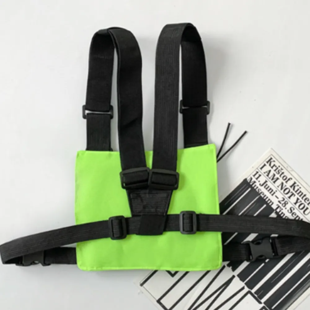 Dark Functional Chain Chest Bag