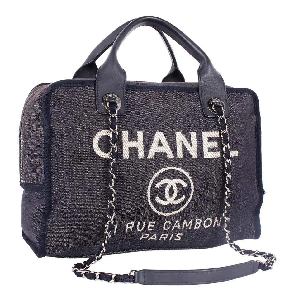 Deauville Denim Shoulder Bag Tote