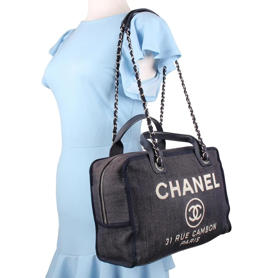 Deauville Denim Shoulder Bag Tote