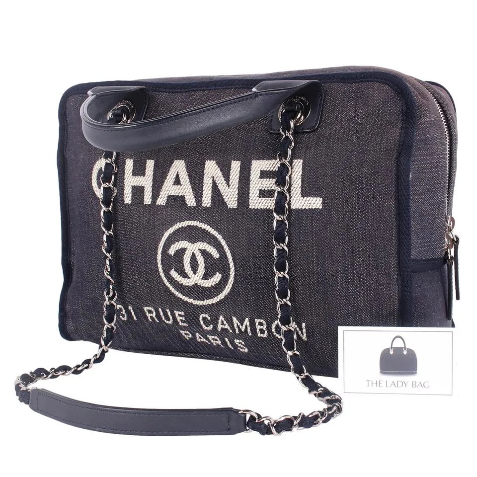Deauville Denim Shoulder Bag Tote