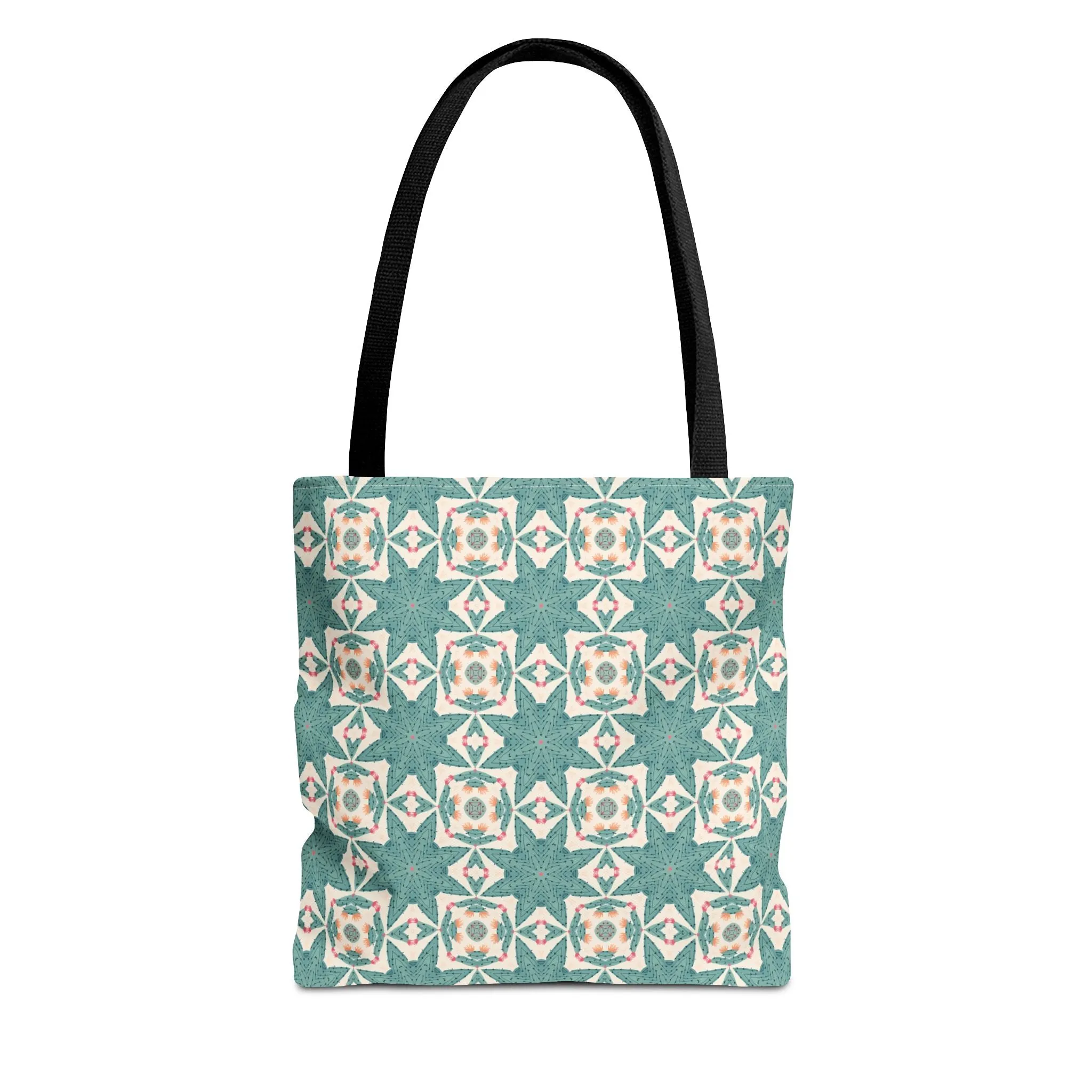 Desert Cactus Star Tile Tote Bag - Carry Southwest Charm Wherever You Go! Available in 3 sizes.