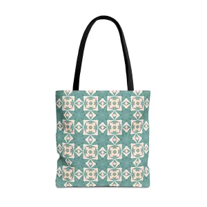 Desert Cactus Star Tile Tote Bag - Carry Southwest Charm Wherever You Go! Available in 3 sizes.