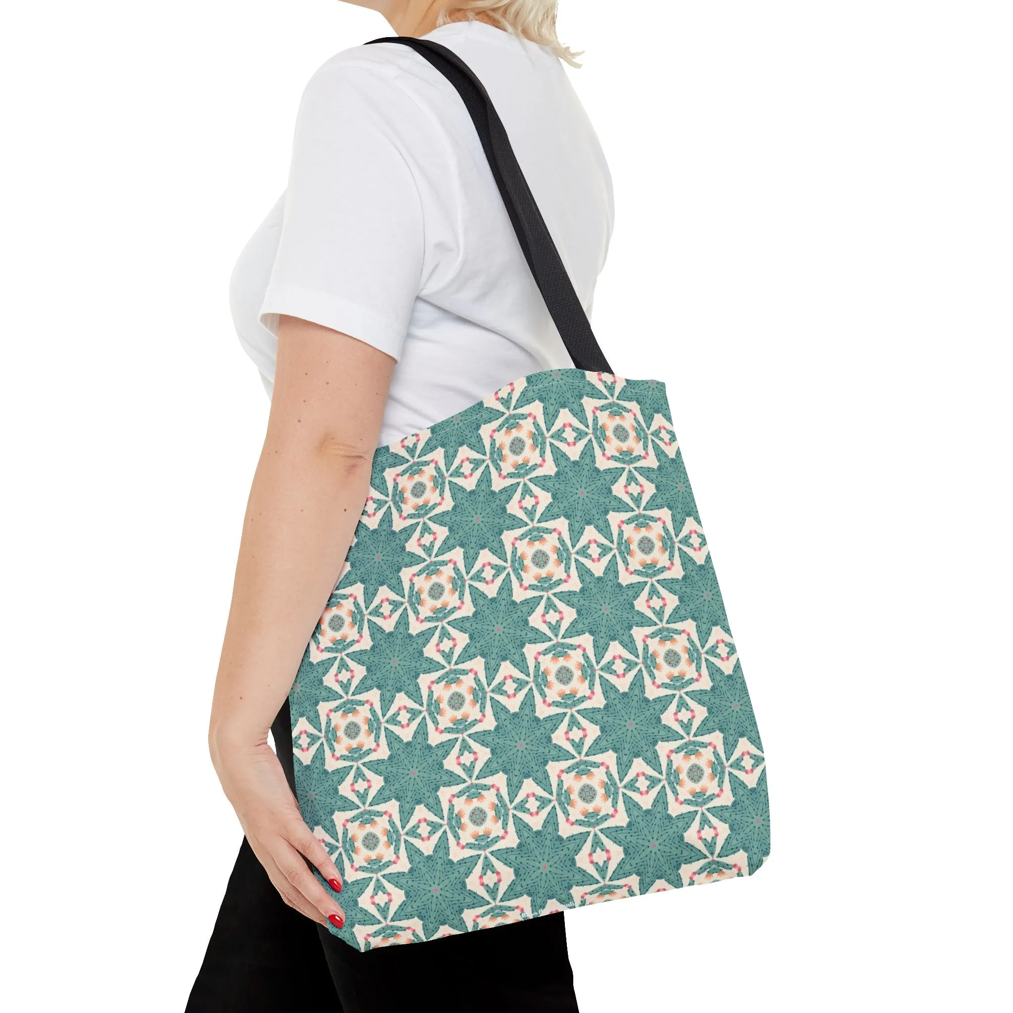 Desert Cactus Star Tile Tote Bag - Carry Southwest Charm Wherever You Go! Available in 3 sizes.