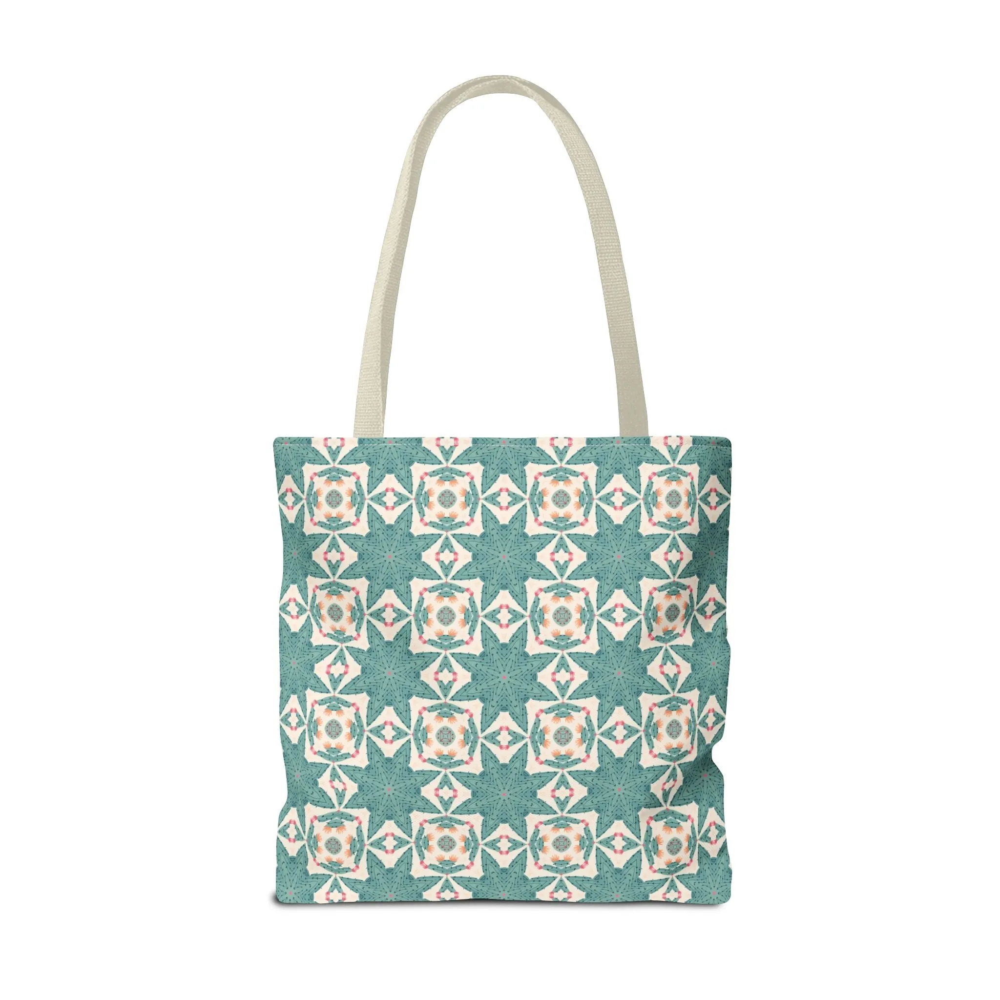 Desert Cactus Star Tile Tote Bag - Carry Southwest Charm Wherever You Go! Available in 3 sizes.