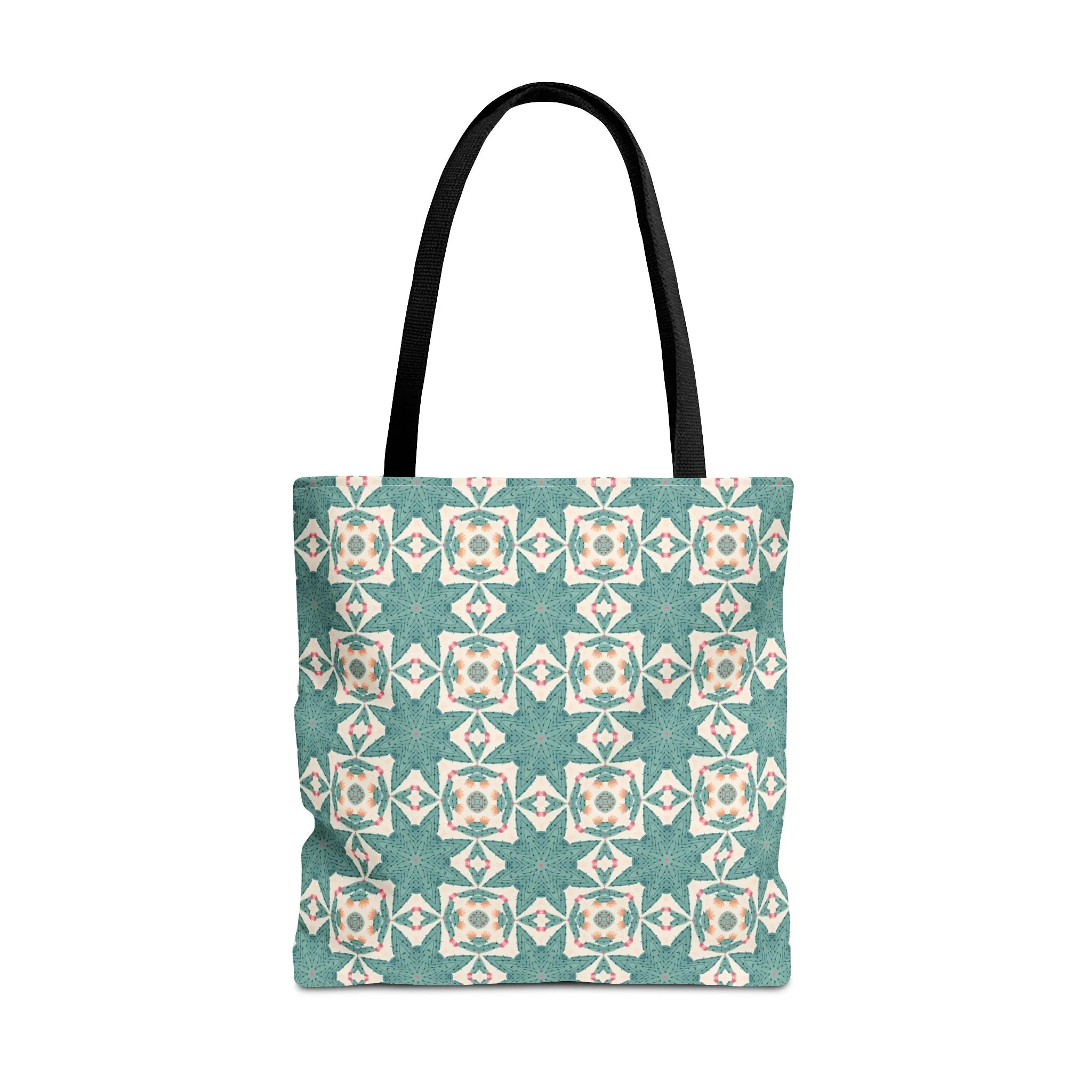 Desert Cactus Star Tile Tote Bag - Carry Southwest Charm Wherever You Go! Available in 3 sizes.