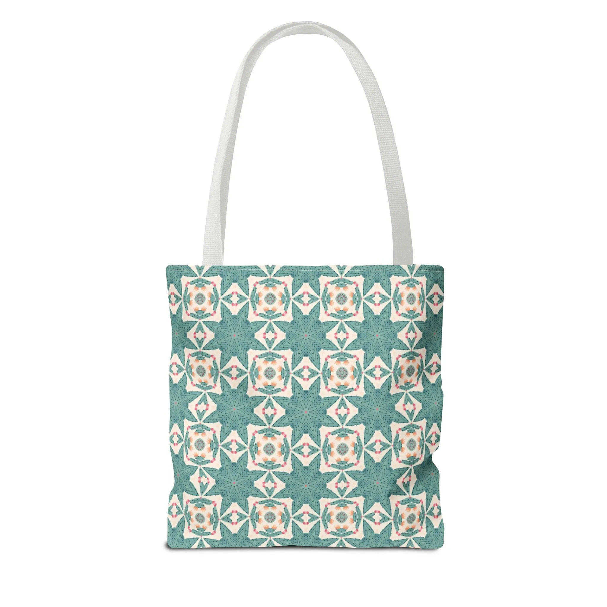 Desert Cactus Star Tile Tote Bag - Carry Southwest Charm Wherever You Go! Available in 3 sizes.