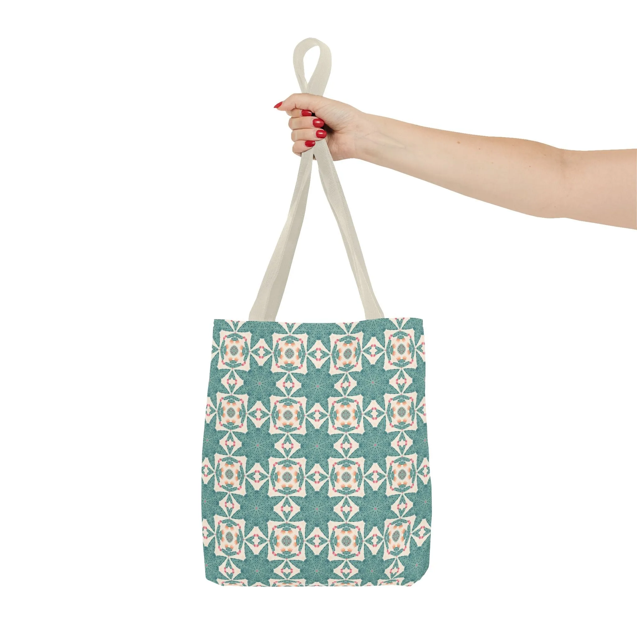 Desert Cactus Star Tile Tote Bag - Carry Southwest Charm Wherever You Go! Available in 3 sizes.