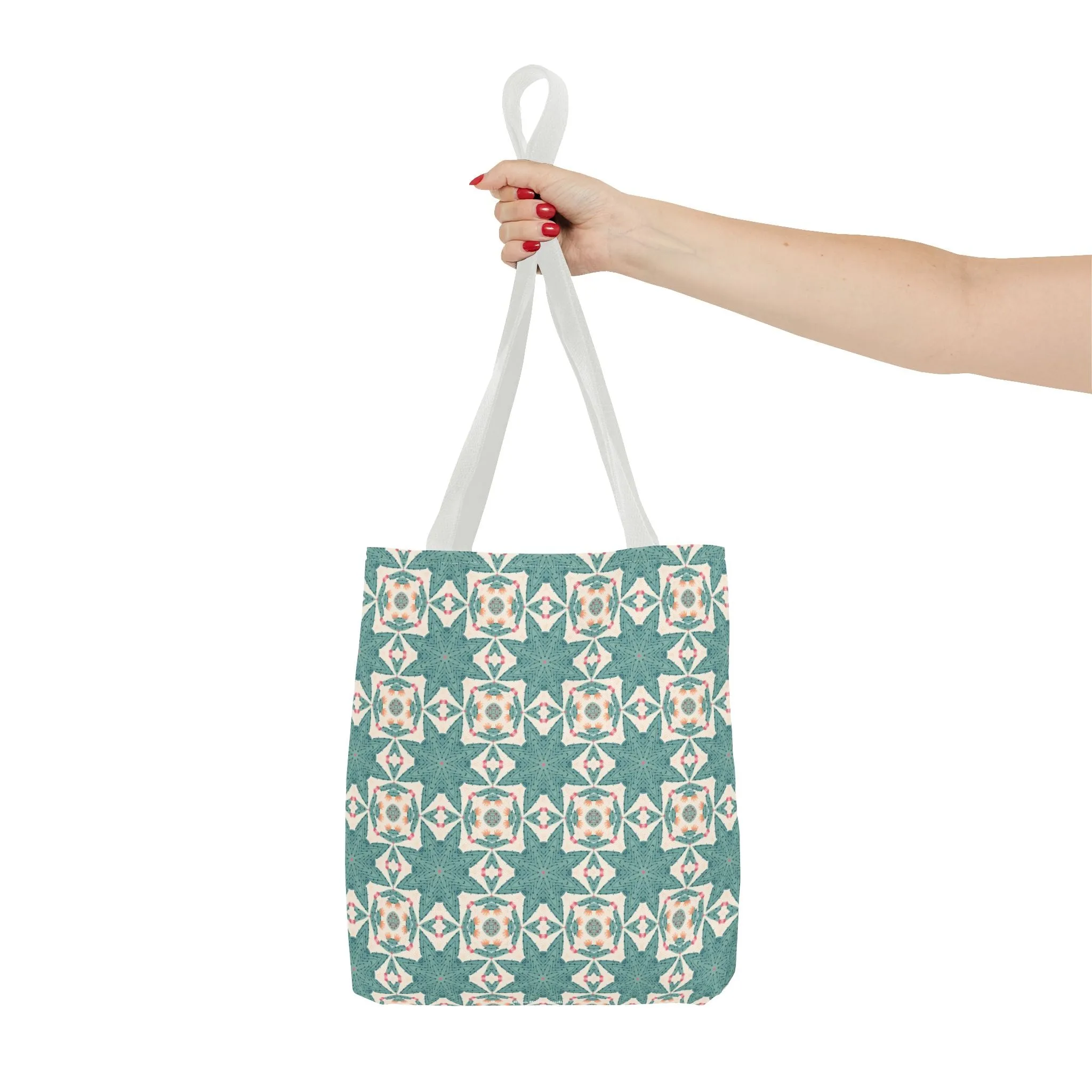 Desert Cactus Star Tile Tote Bag - Carry Southwest Charm Wherever You Go! Available in 3 sizes.
