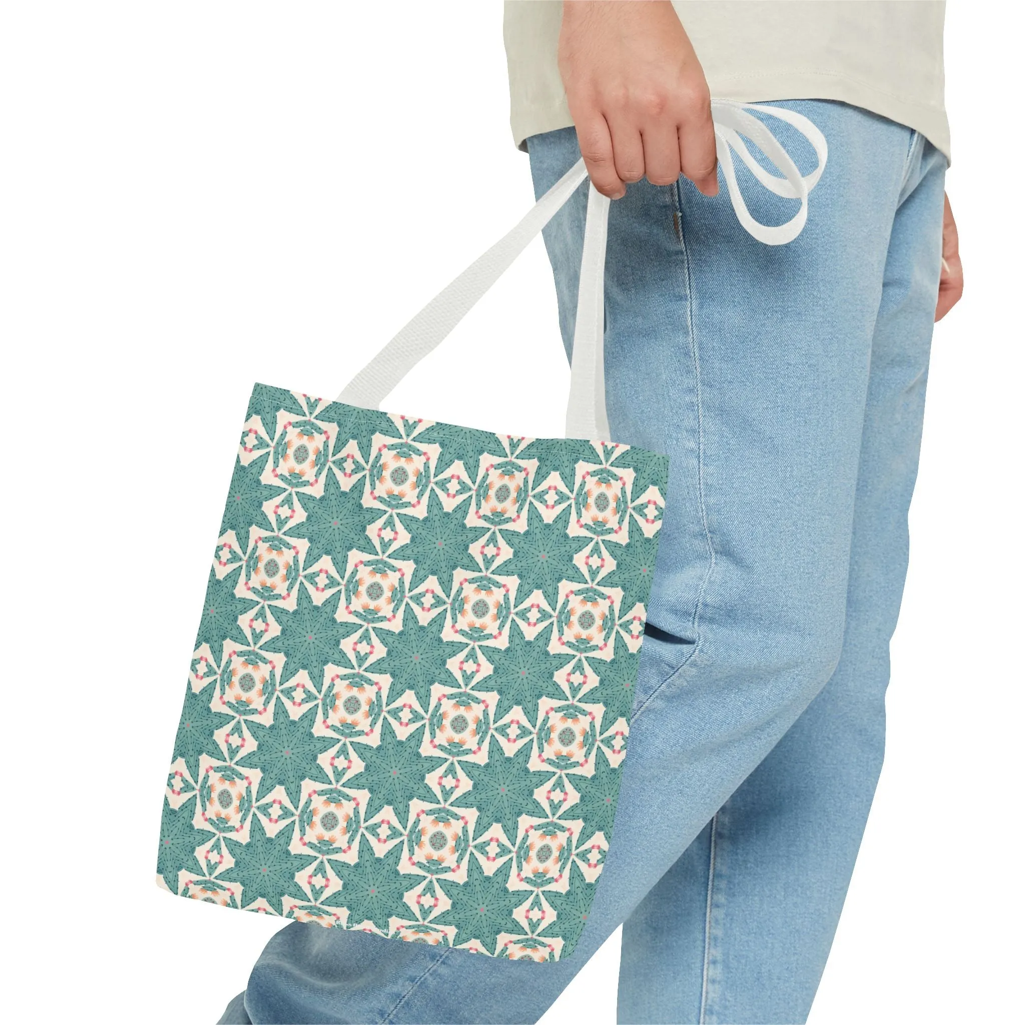 Desert Cactus Star Tile Tote Bag - Carry Southwest Charm Wherever You Go! Available in 3 sizes.