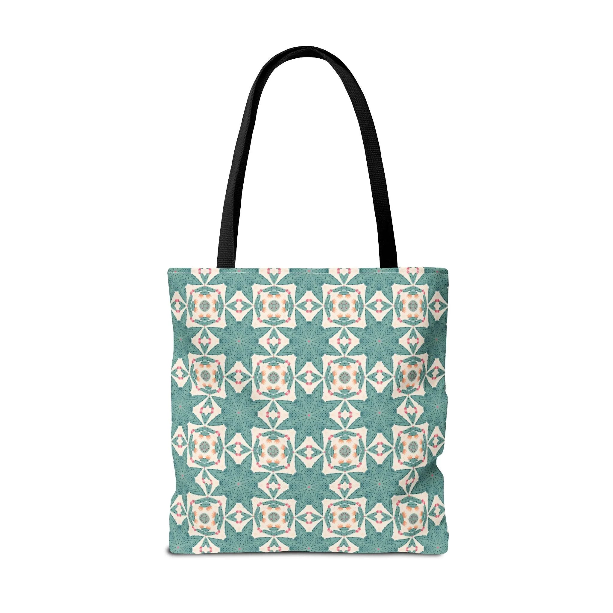 Desert Cactus Star Tile Tote Bag - Carry Southwest Charm Wherever You Go! Available in 3 sizes.