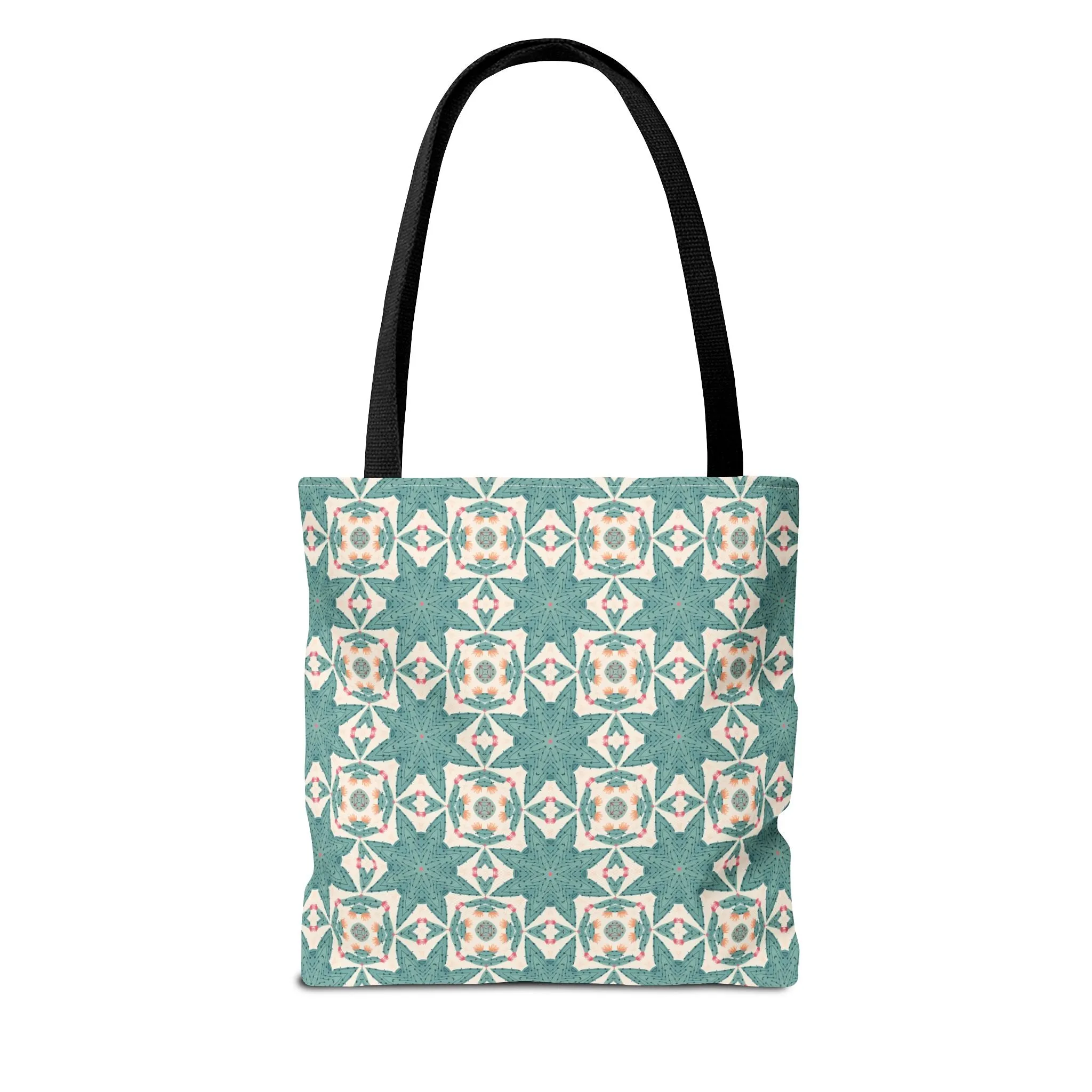 Desert Cactus Star Tile Tote Bag - Carry Southwest Charm Wherever You Go! Available in 3 sizes.