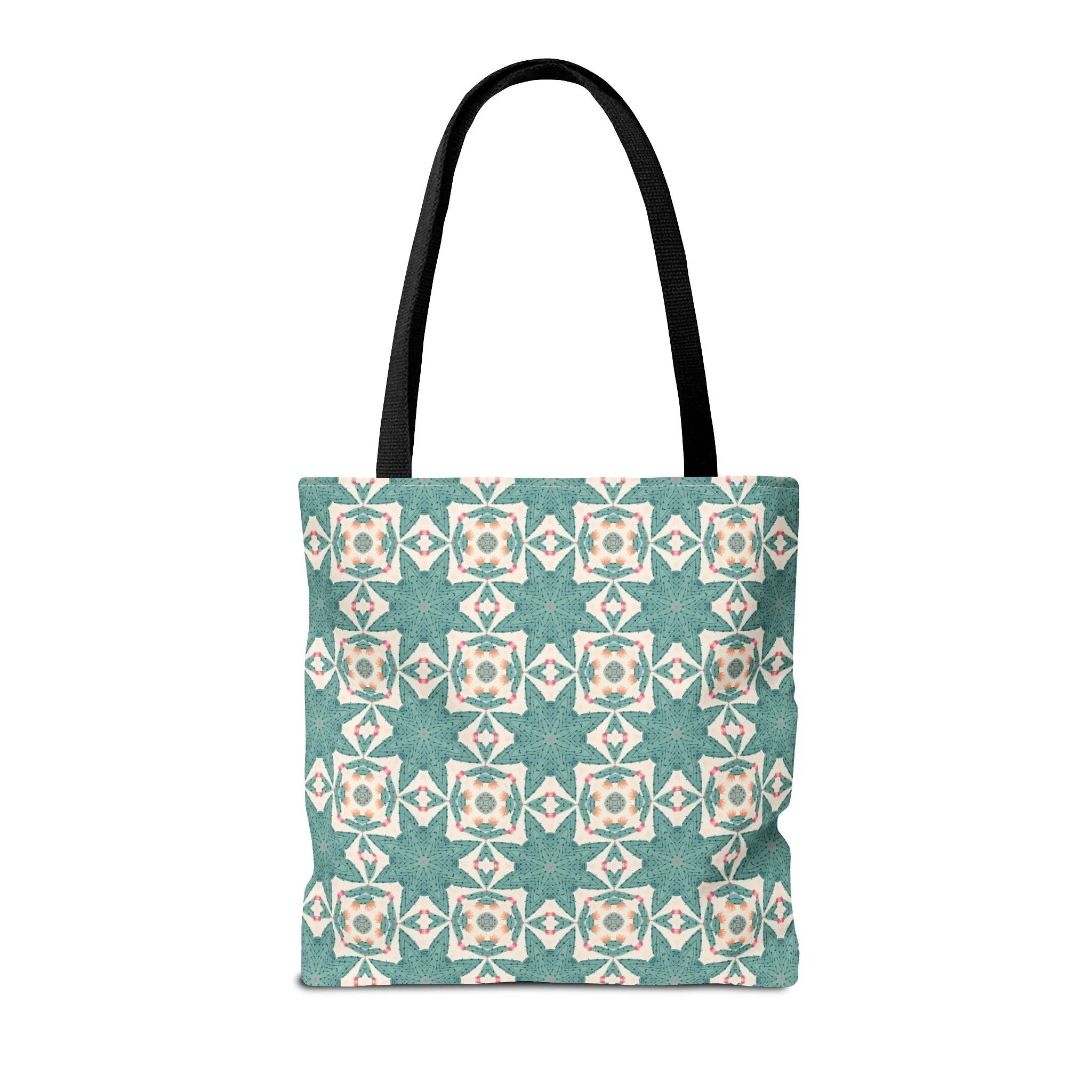 Desert Cactus Star Tile Tote Bag - Carry Southwest Charm Wherever You Go! Available in 3 sizes.