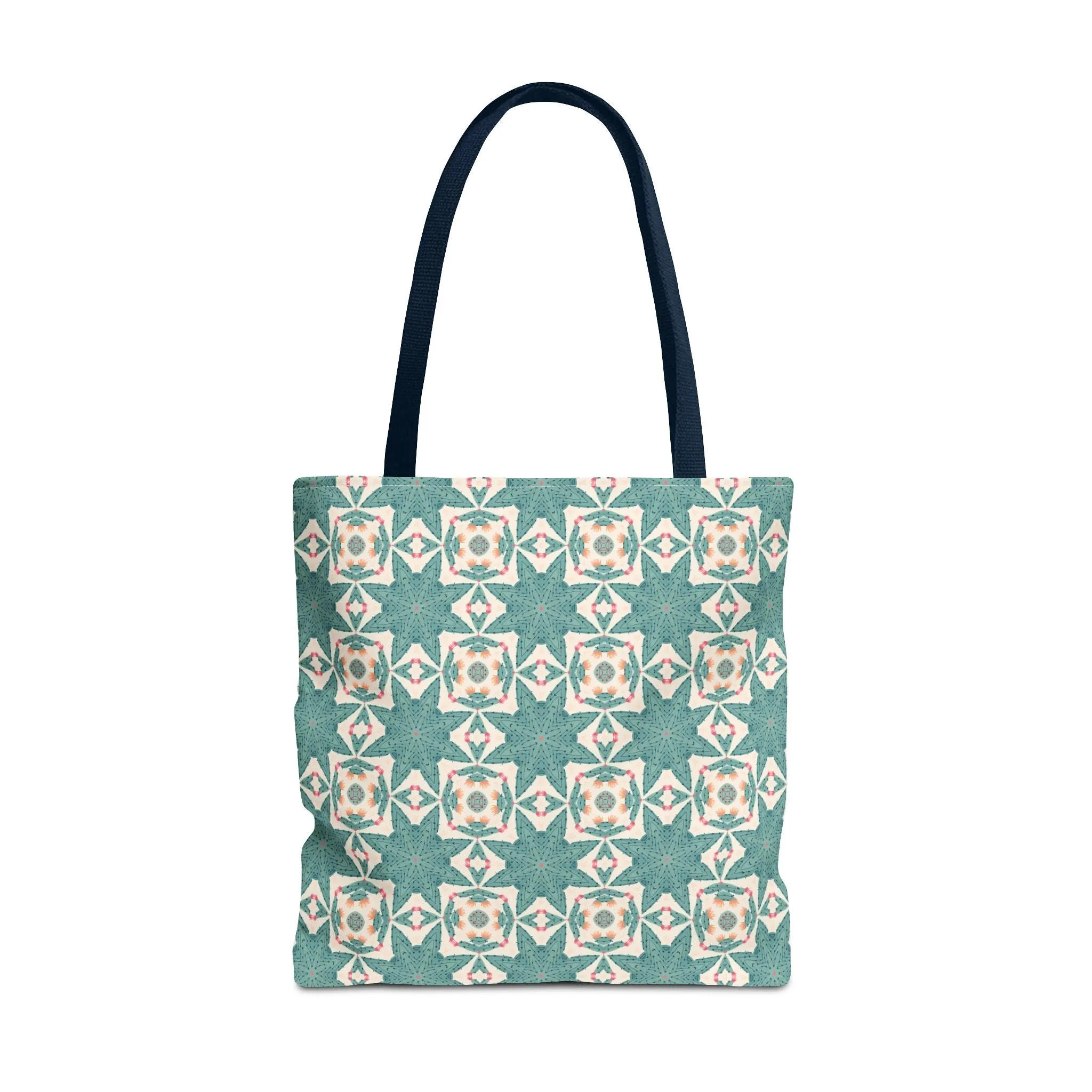 Desert Cactus Star Tile Tote Bag - Carry Southwest Charm Wherever You Go! Available in 3 sizes.