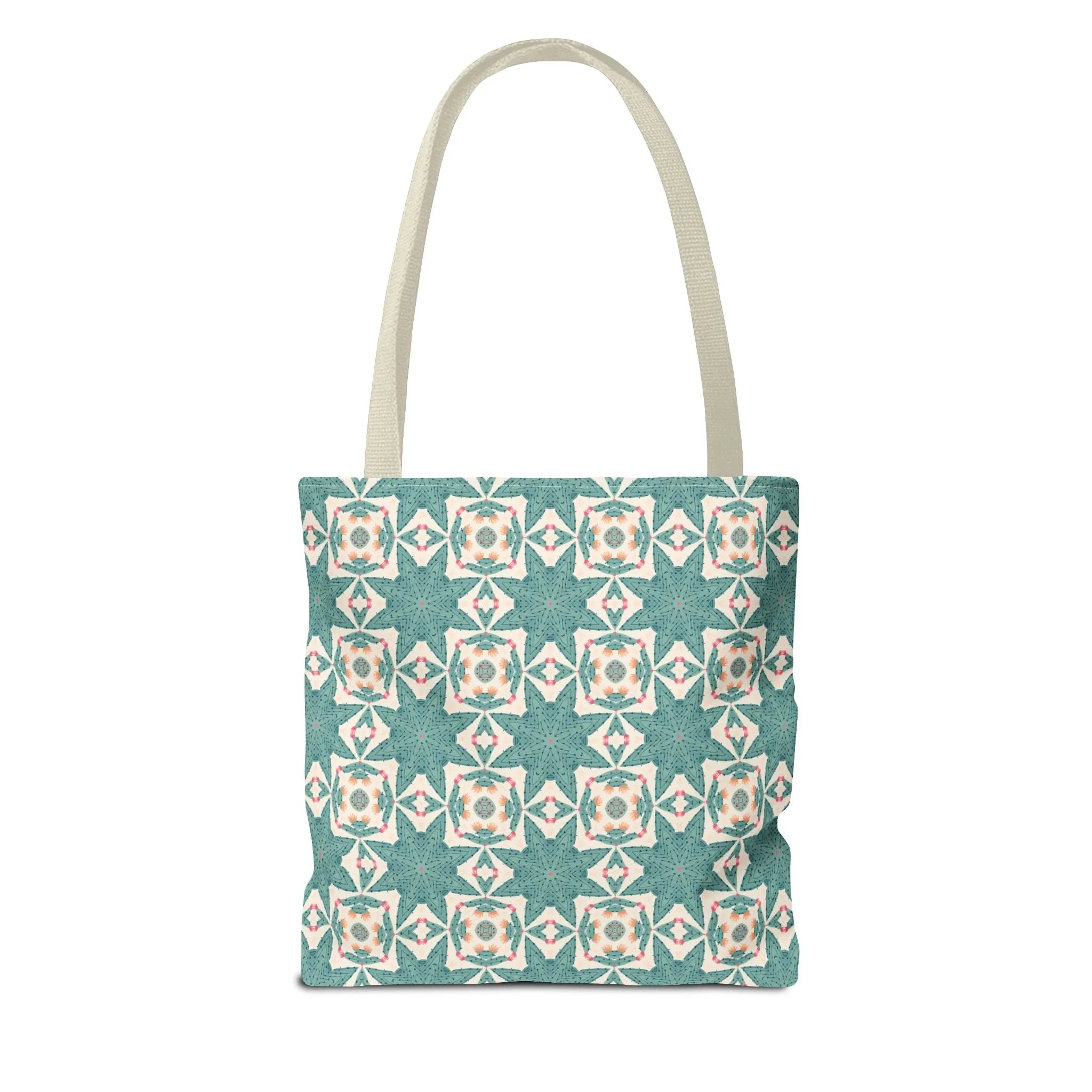 Desert Cactus Star Tile Tote Bag - Carry Southwest Charm Wherever You Go! Available in 3 sizes.