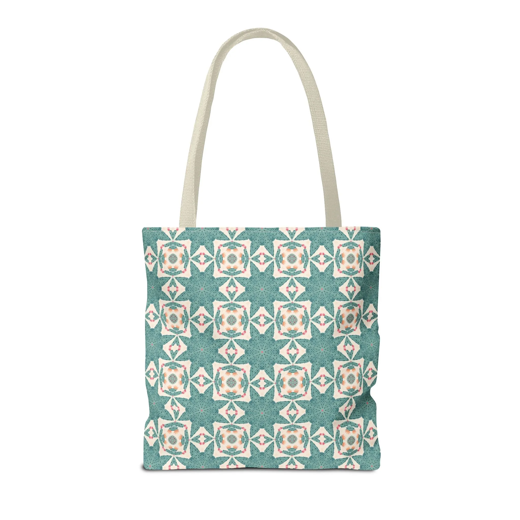 Desert Cactus Star Tile Tote Bag - Carry Southwest Charm Wherever You Go! Available in 3 sizes.
