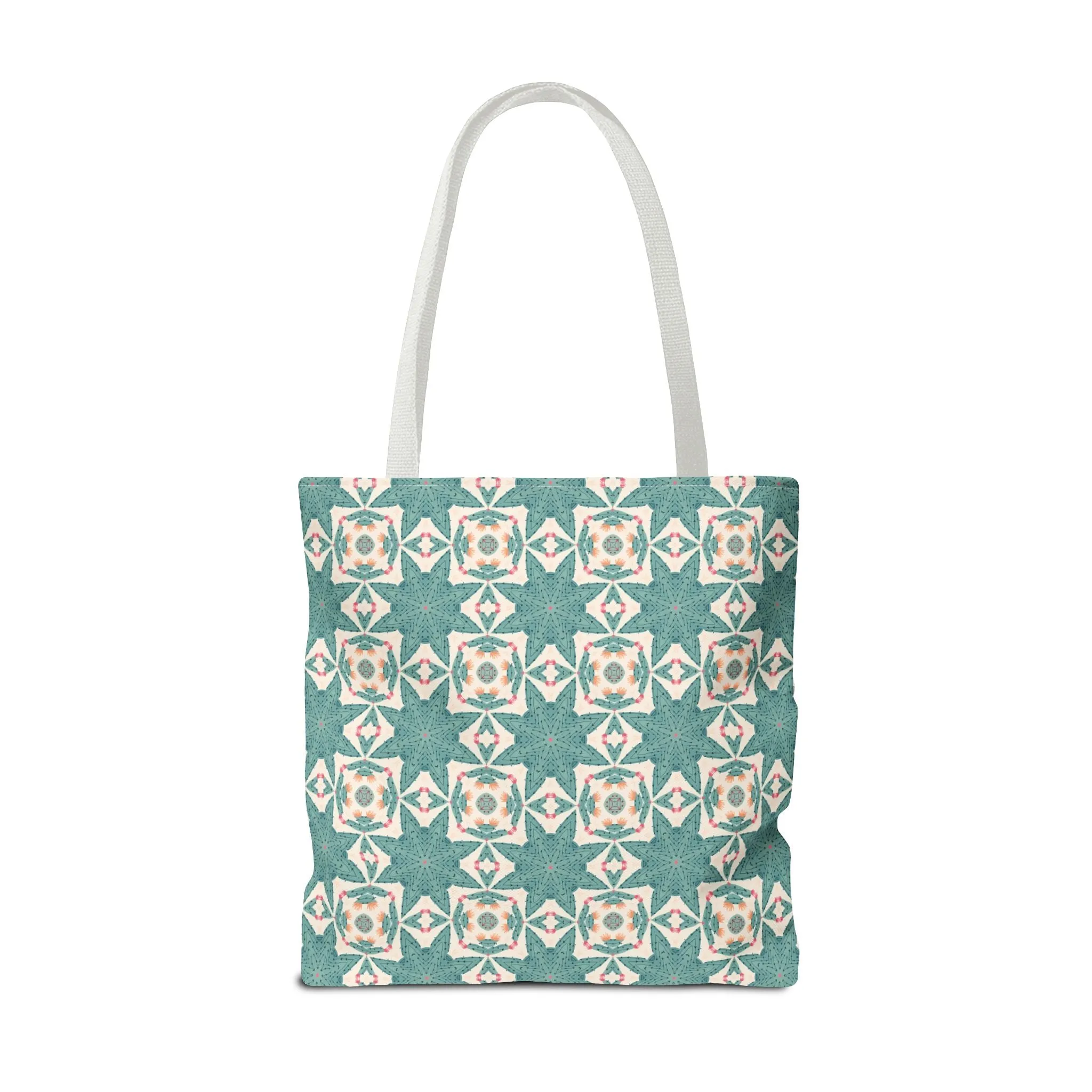 Desert Cactus Star Tile Tote Bag - Carry Southwest Charm Wherever You Go! Available in 3 sizes.