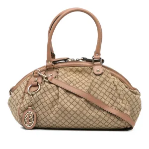 Diamante Canvas Sukey Satchel