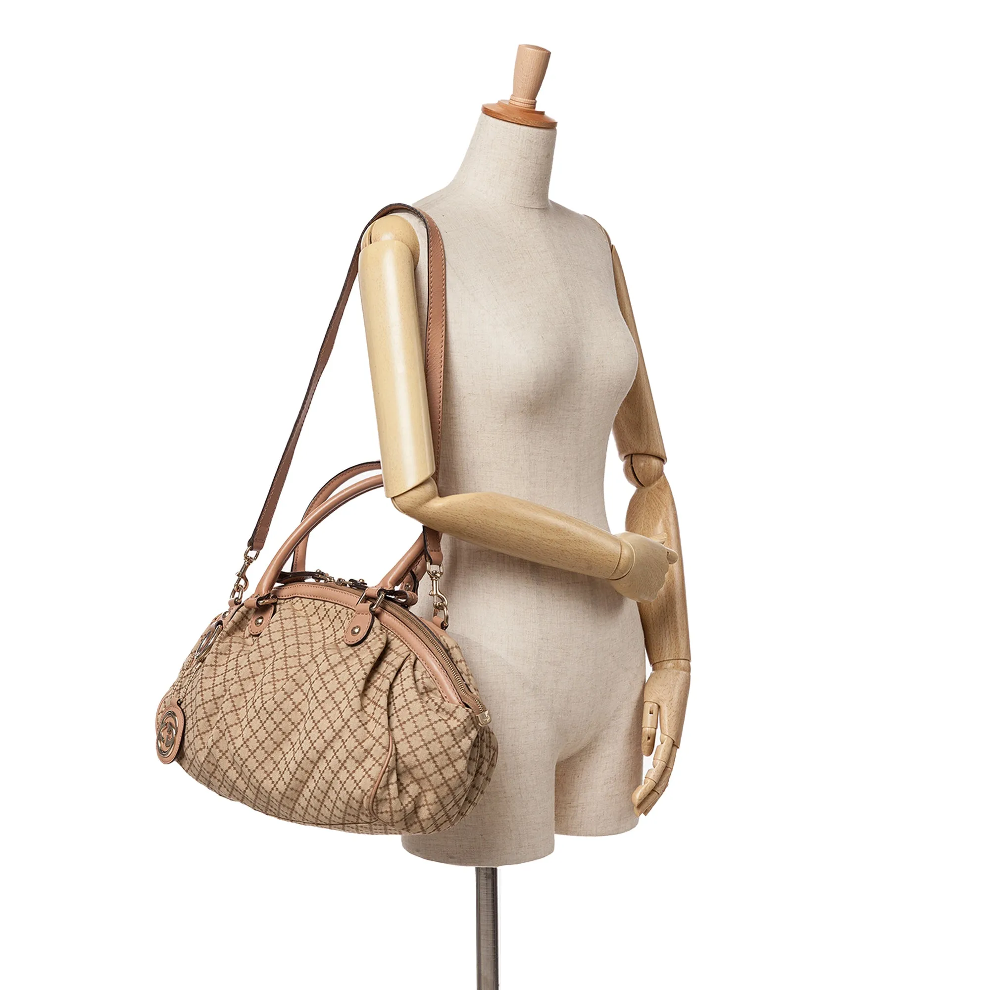 Diamante Canvas Sukey Satchel