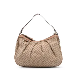 Diamante Canvas Sukey Shoulder Bag