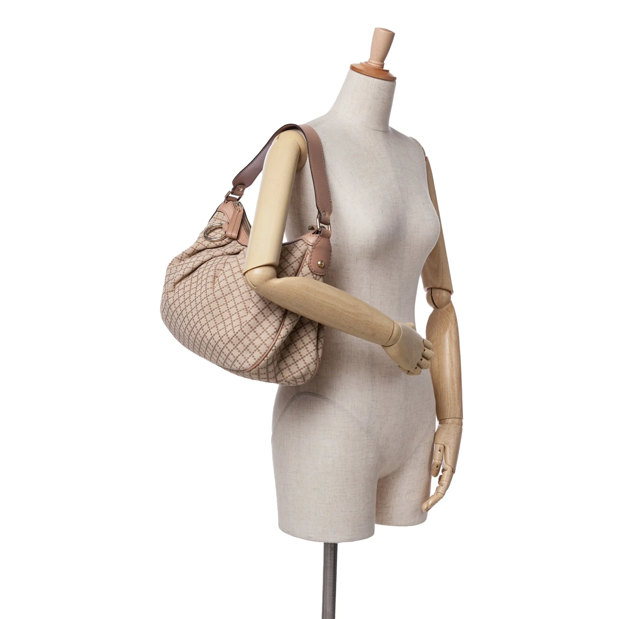 Diamante Canvas Sukey Shoulder Bag