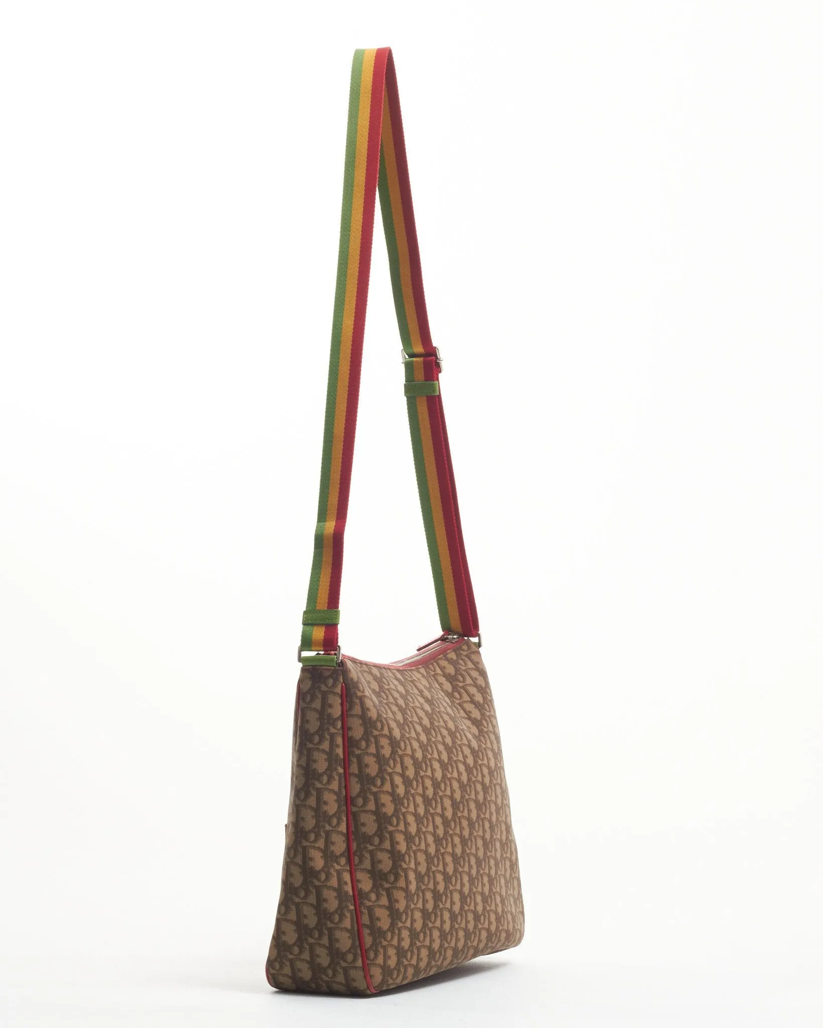 Dior Beige Coated Canvas Diorissimo Rasta Trotter Crossbody Bag