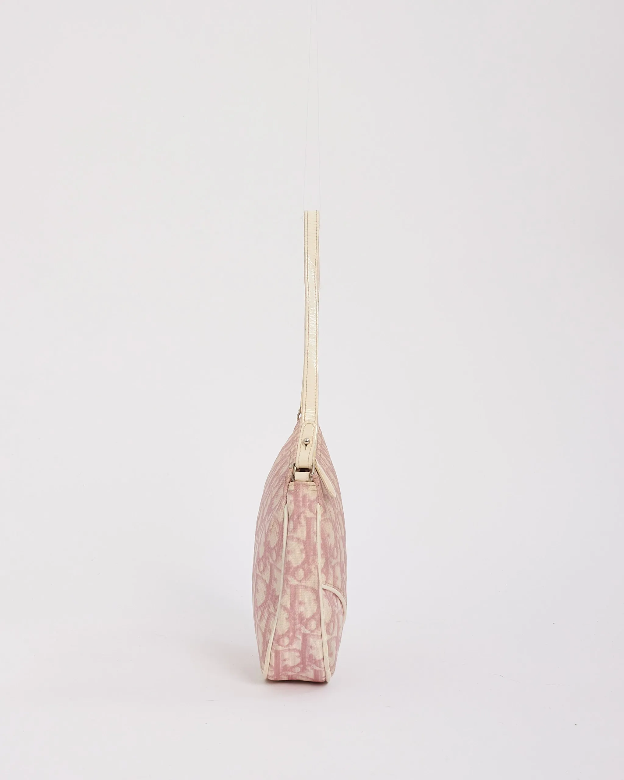 Dior Pink Diorissimo Coated Canvas Mini Saddle