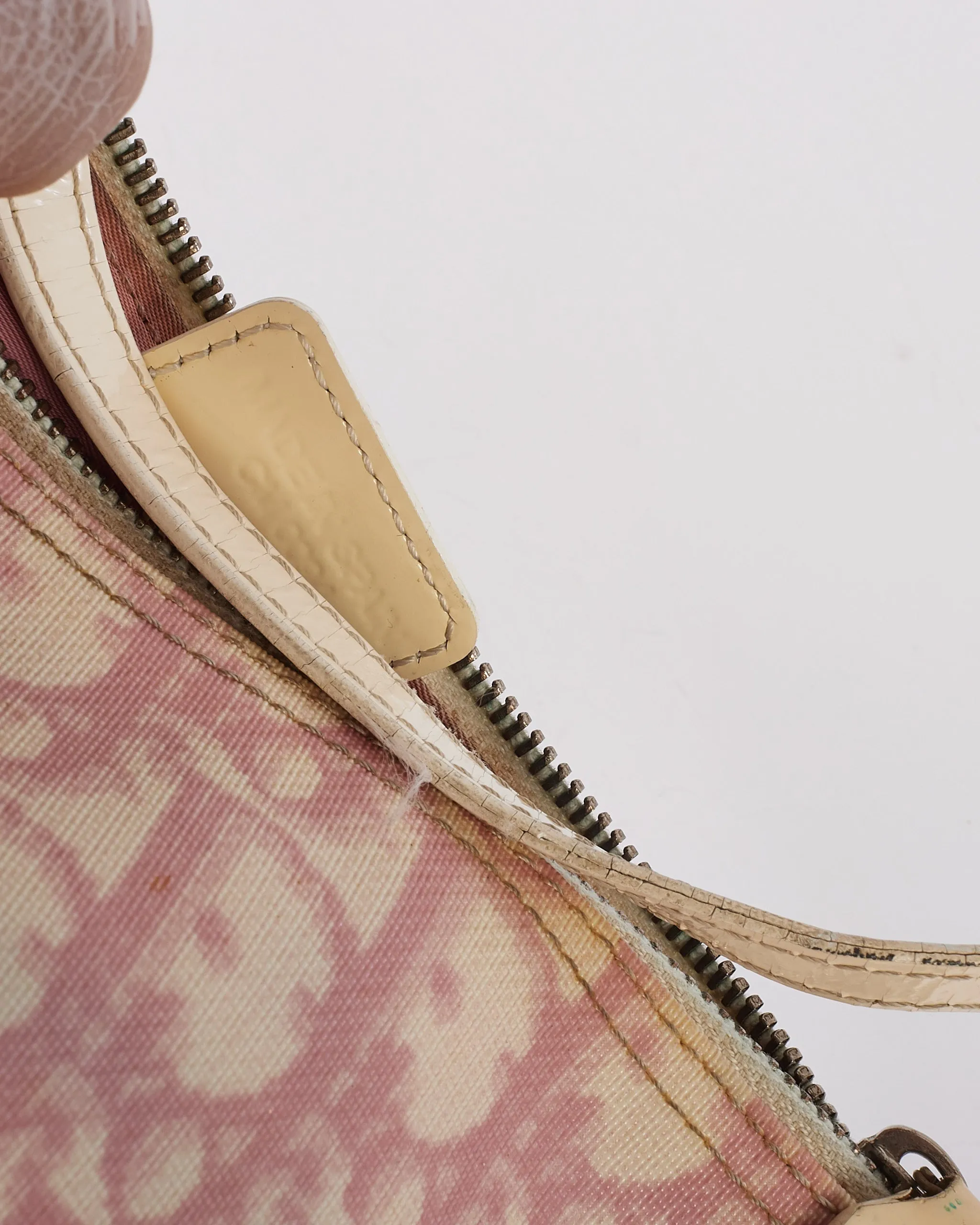 Dior Pink Diorissimo Coated Canvas Mini Saddle