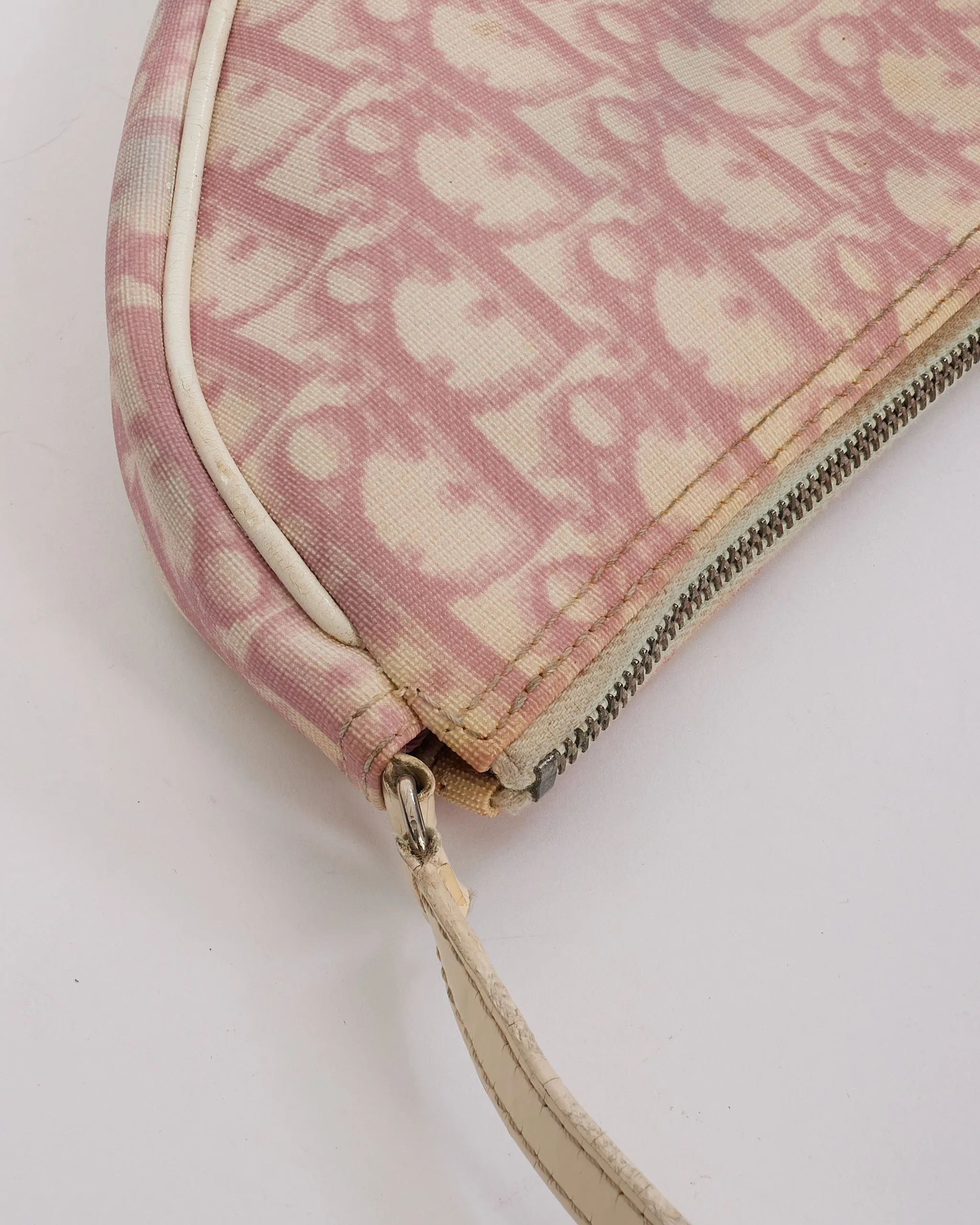 Dior Pink Diorissimo Coated Canvas Mini Saddle