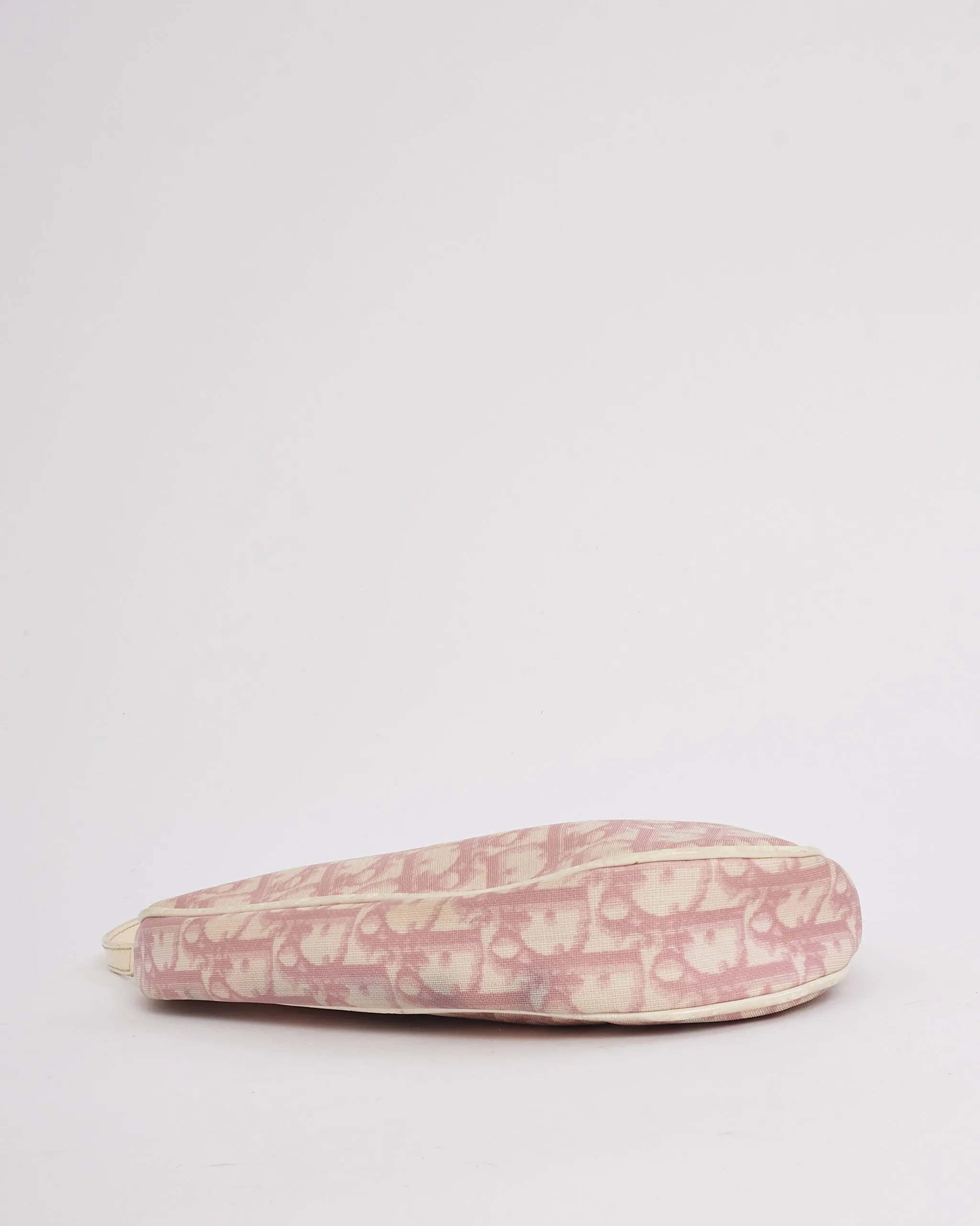 Dior Pink Diorissimo Coated Canvas Mini Saddle