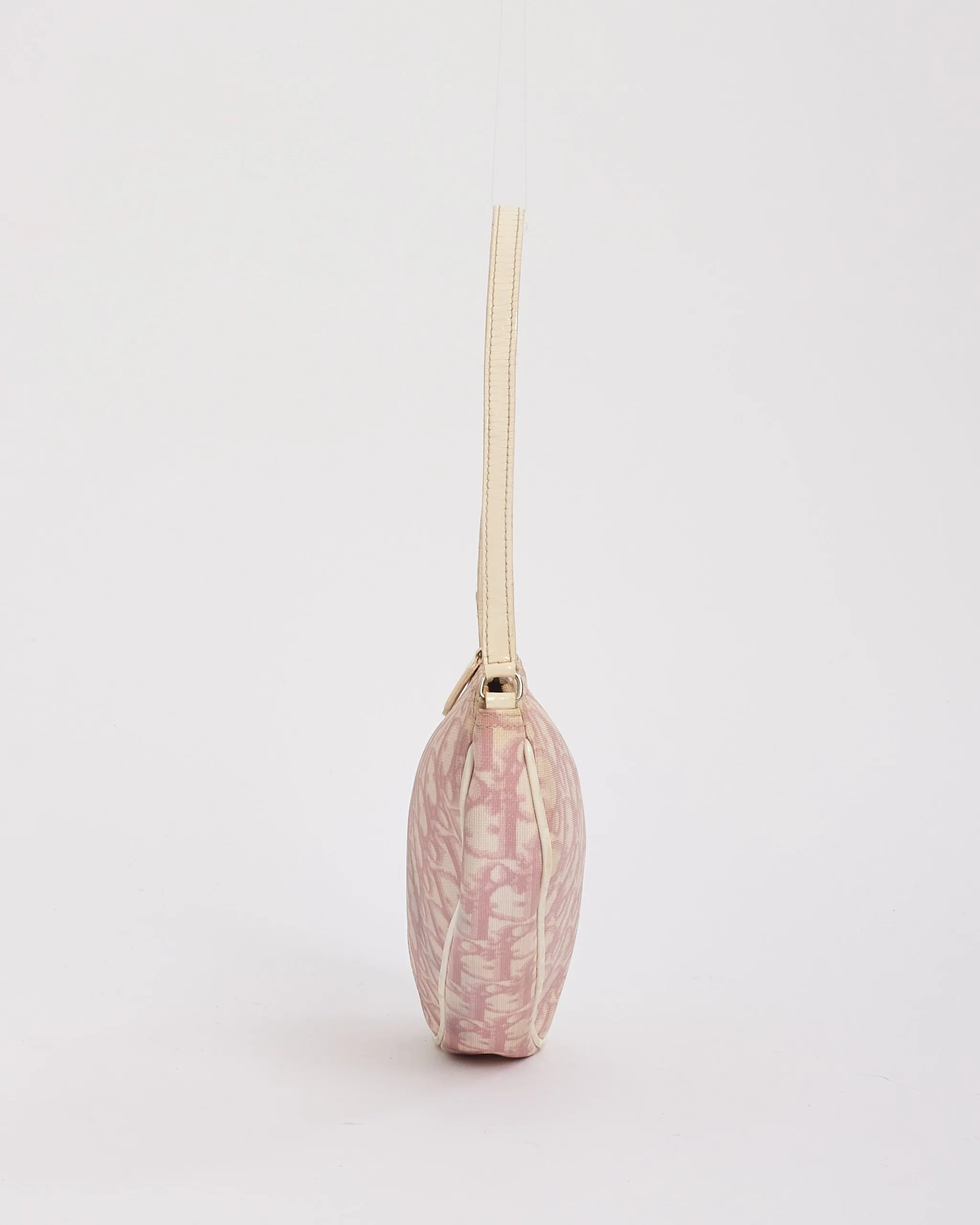Dior Pink Diorissimo Coated Canvas Mini Saddle