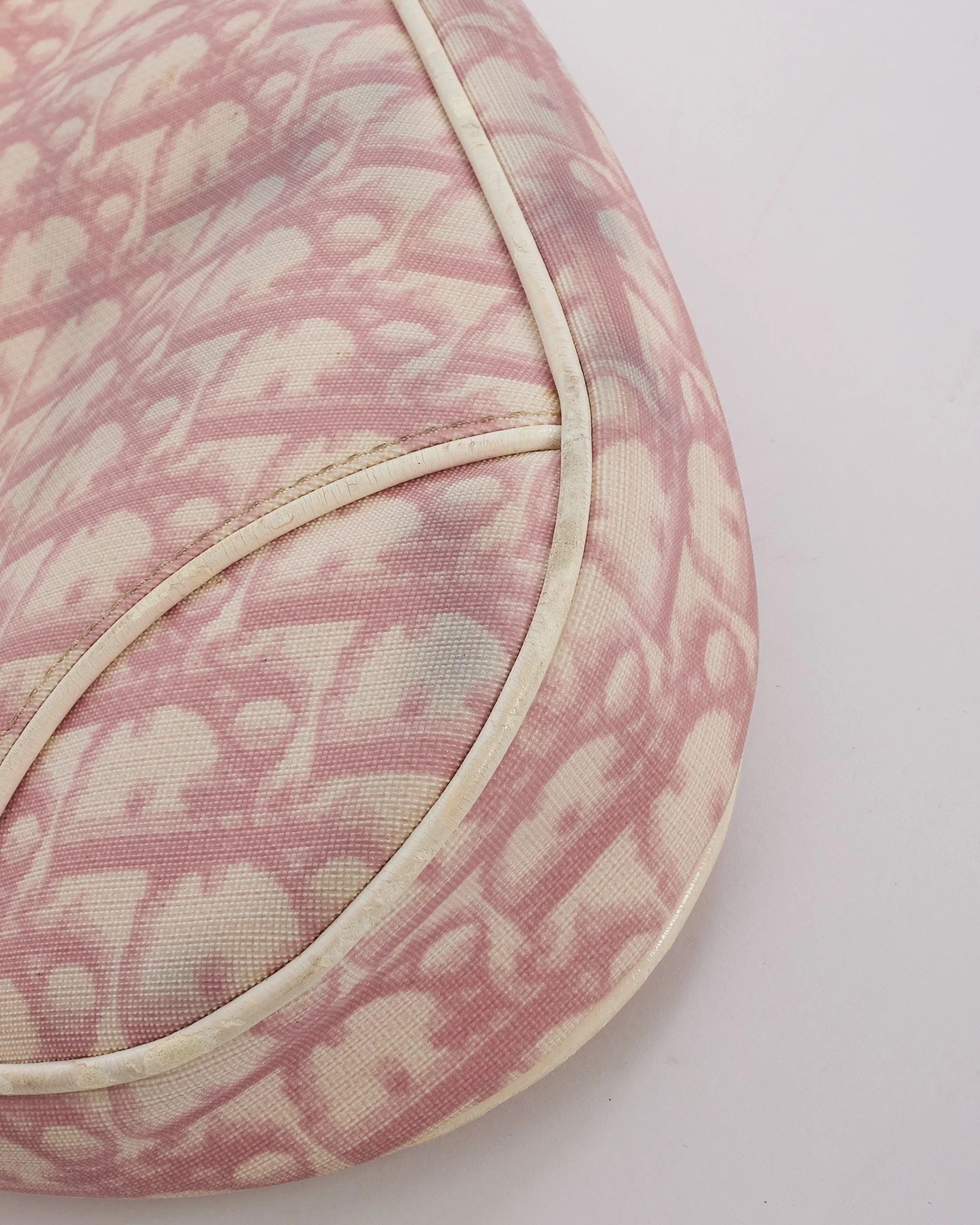 Dior Pink Diorissimo Coated Canvas Mini Saddle