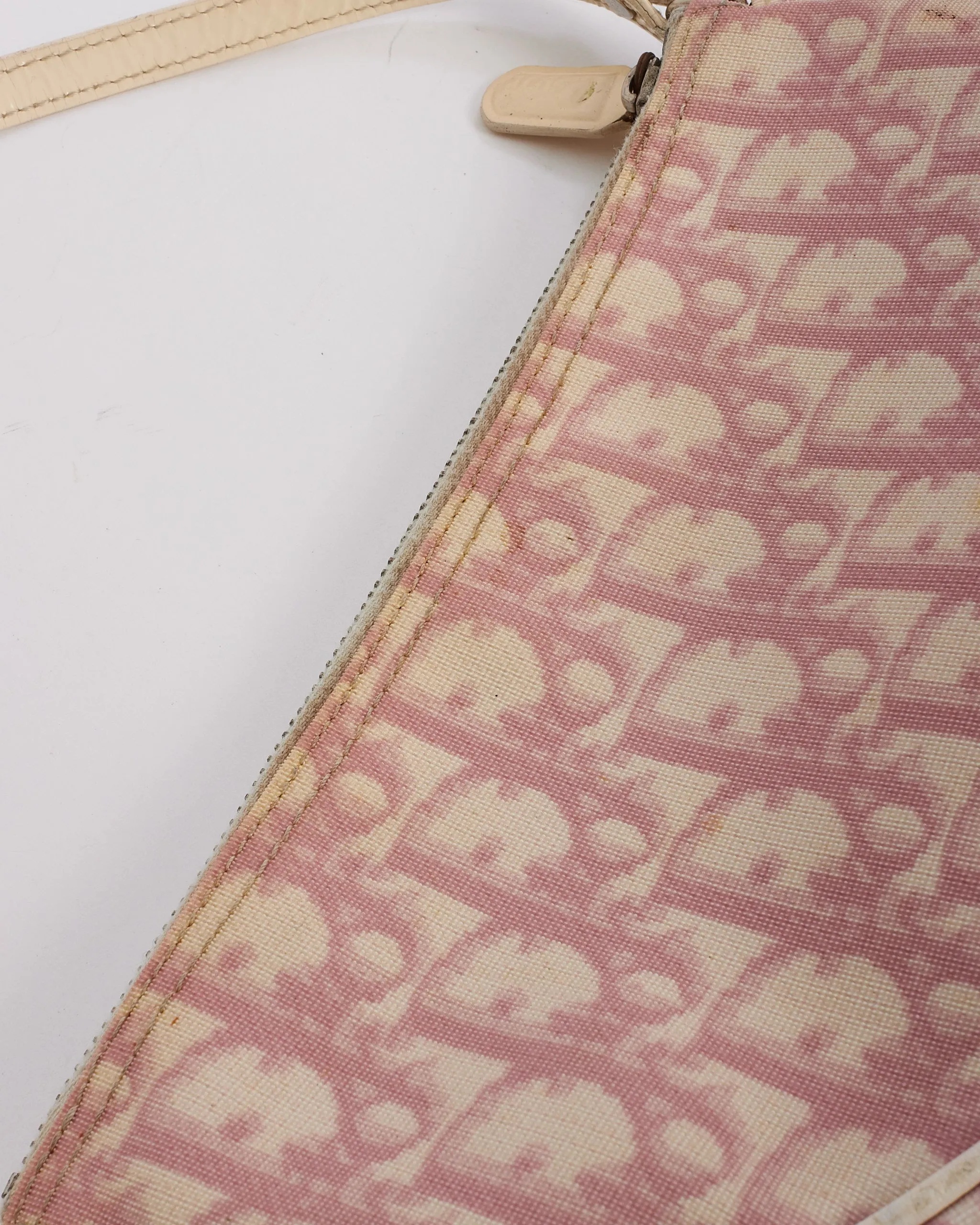 Dior Pink Diorissimo Coated Canvas Mini Saddle
