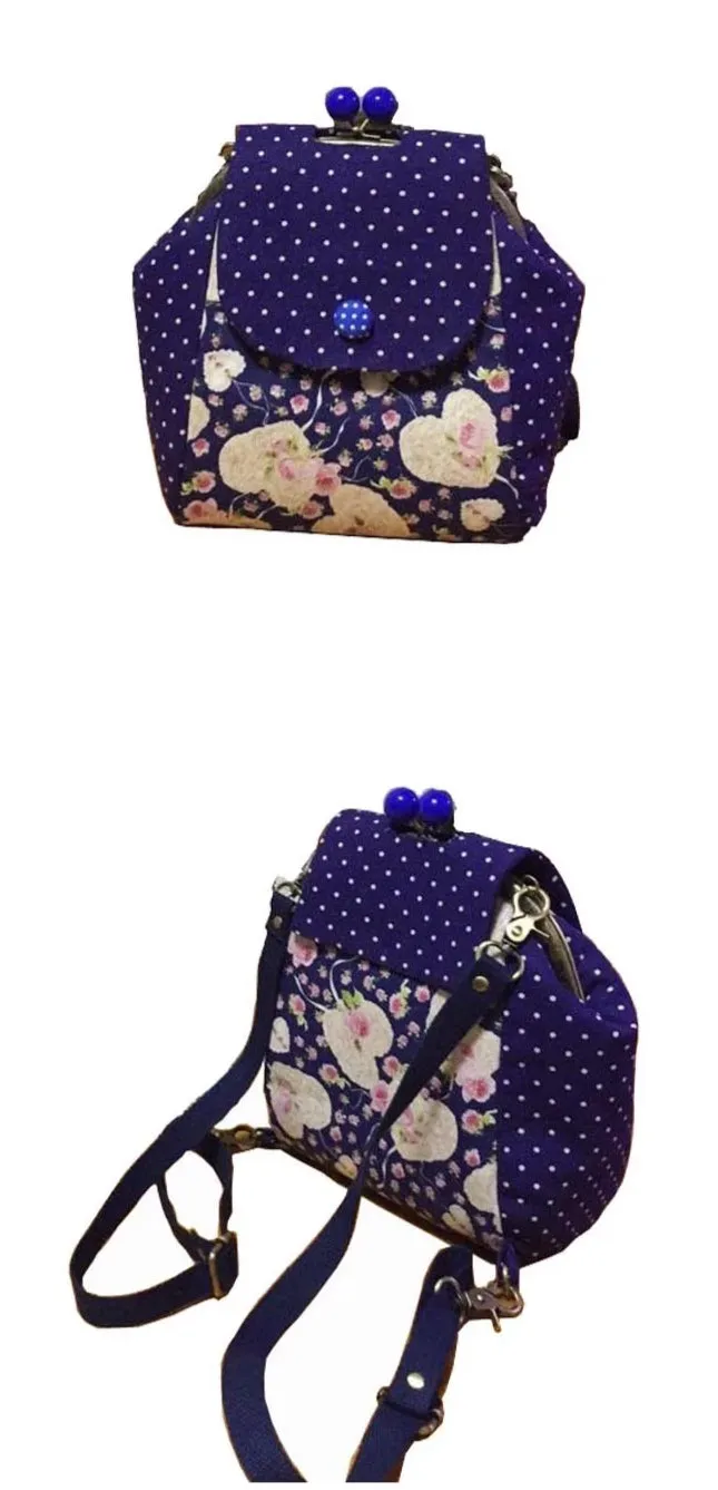 DIY Kit set Cotton Fabric Shoulder bags Backpacks